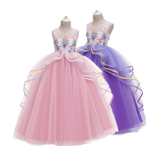 

brand new flower girl dresses white pink party pageant communion little girls kids children prom dress for wedding 210331, Red;yellow