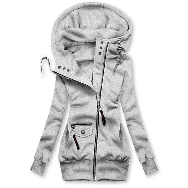 

women's basic hooded jackets solid stitching drawstring slim fashion coat outwear female casual windbreaker, Black;brown