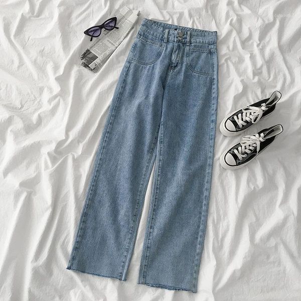 

women's jeans denim pants spring streetwear plus size vintage korean autumn 2021 women stretch elastic trousers high waist pencil, Blue