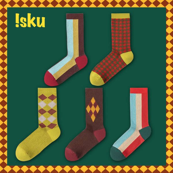 

autumn winter street fashion lattice double way cotton, Black;white