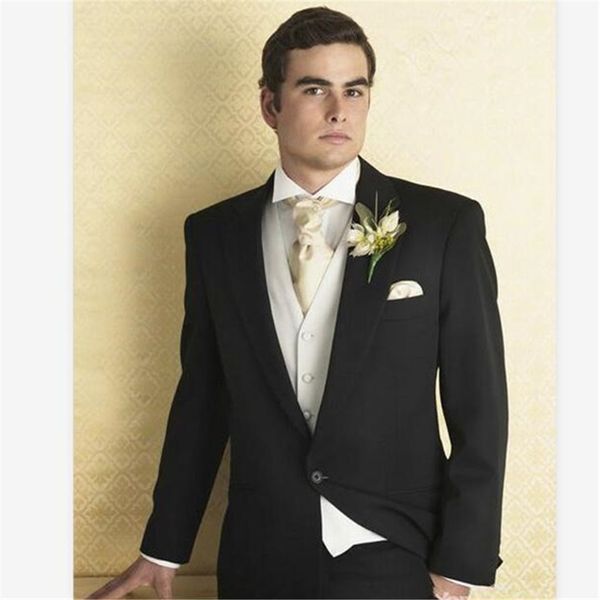 

men's suits & blazers classic tux smolking groom thin suit and culinary evening for men carving/formal lapel spike man bridegro tuxedo, White;black