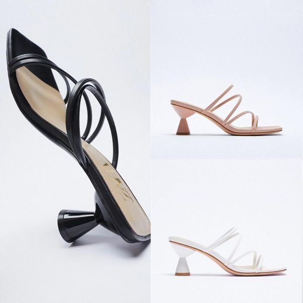 

sandals square toe open word glass high-heel strappy simple roman shoes, Black