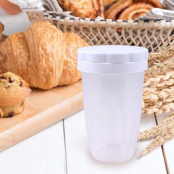 

baking & pastry tools kitchen plastic powder chocolate shaker icing sugar flour diy coffee sifter cover bakeware with y2a7
