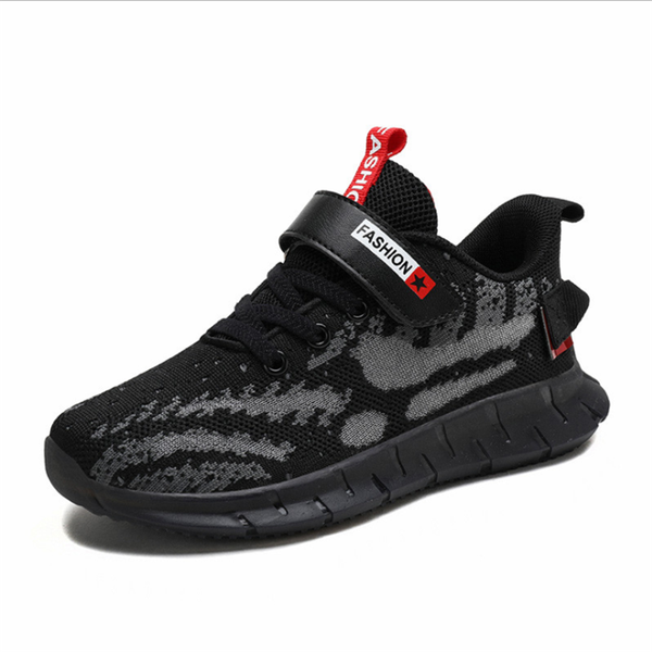 

spring autumn boys sports shoes children breathable lightweight, comfortable and casual kids running athletic & outdoor, Black