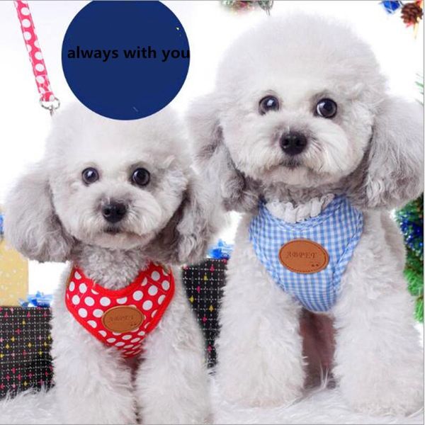 

dog collars & leashes adjustable vest harness leash pet collar chihuahua lead small and set leather