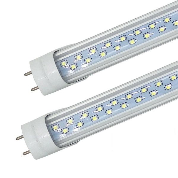 

led t8 tubes 4ft 28w 2900lm smd2835 g13 192leds 1.2m double row ac 85-265v led fluorescent lighting