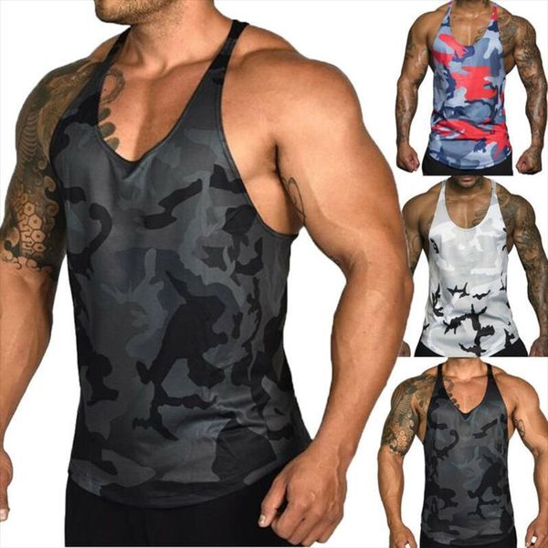

style fashion men gym fitness mens sleeveless patchwork tank male muscle bodybuilding sports vest plus size, White;black
