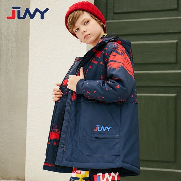 

autumn and winter children outerwear warm coat sporty waterproof windproof thicken boys jackets kids clothes for 8-15y, Blue;gray