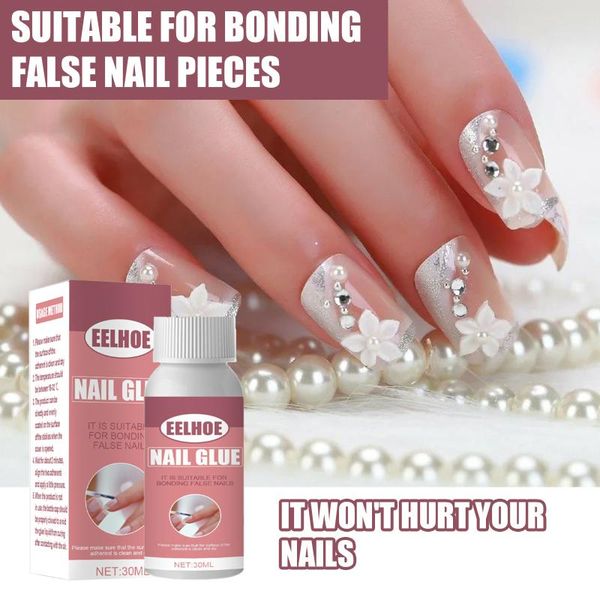 

nail gel 30ml glue rhinestone powerful falses tips fast extension art decoration adhesive tools diy accessories supplies, Red;pink
