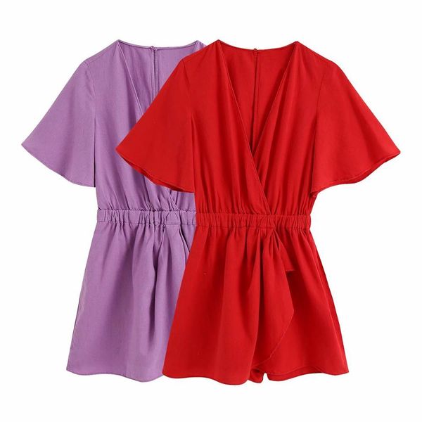 

summer women dress red purple solid v-neck short sleeve above knee dresses female casual fashion clothes 210517, Black;gray