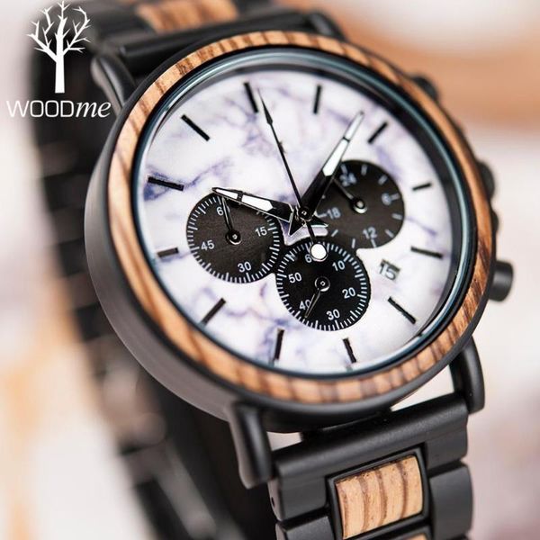 

wristwatches men watch luxury wooden watches quartz wristwatch luminous hands date chronograph christmas gifts reloj hombre drop, Slivery;brown