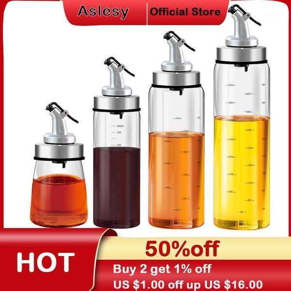 

cooking seasoning bottle oil sauce olive vinegar dispenser with scale creative kitchen accessories tools
