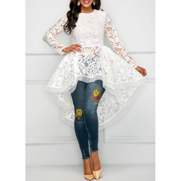 

shear elegant mini white chiffon clothing hollow mesh sheer long sleeve dress mrs streetwear, Black;gray