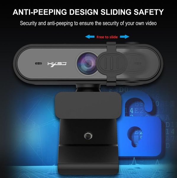 

webcams 1080p hd webcam with mic fast autofocus web camera protective cover