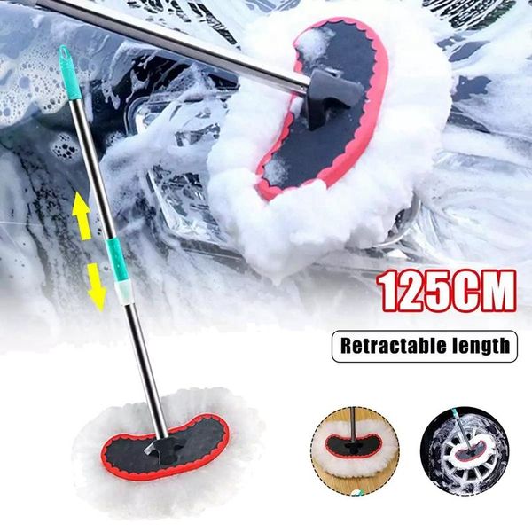 

car milk silk wash brush washing telescoping length cleaning mop sponge