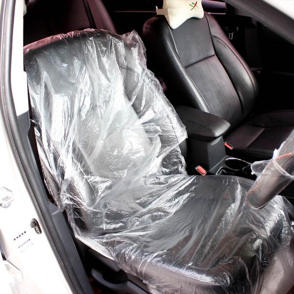 

car seat covers 100pcs universally vehicle disposable plastic maintenance beauty