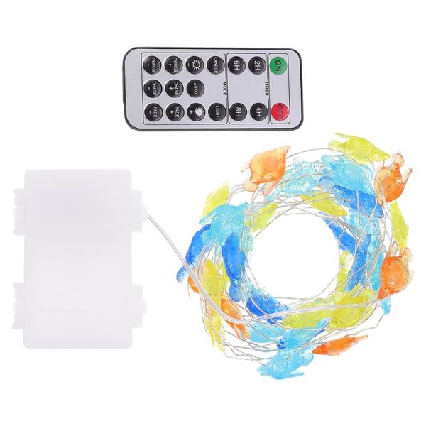 

fishing hooks 1pc led marine fish design string lamp decorative light (assorted color)