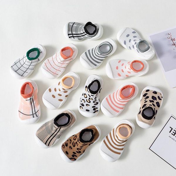 

first walkers baby shoes for toddlers kids borns walk boy girl non slip socks with soles rubber antiskid sneakers infant