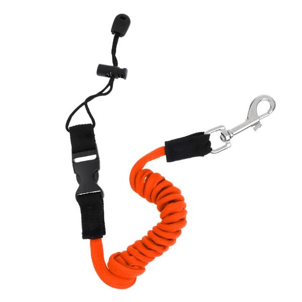 

paddle safety leash with snap hook clip and hand strap rafts/inflatable boats