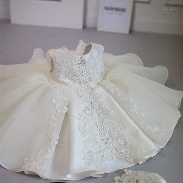 

girl's dresses baptism white ceremony dress girl beading 1st birthday baby elegant princess party christening vestidos1, Red;yellow