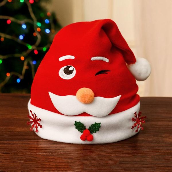 

caps & hats kids christmas hat lovely cartoon santa xmas holiday for festive party year gift decor children's accessories, Yellow