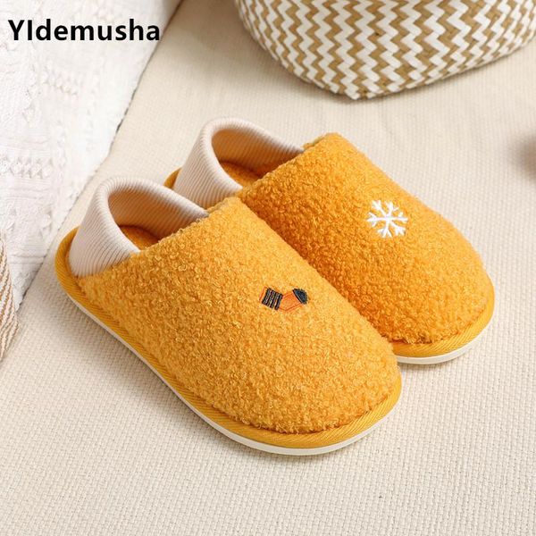 

woman slippers bedroom lovers winter warm home women shoes indoor snug sneakers house women's, Black