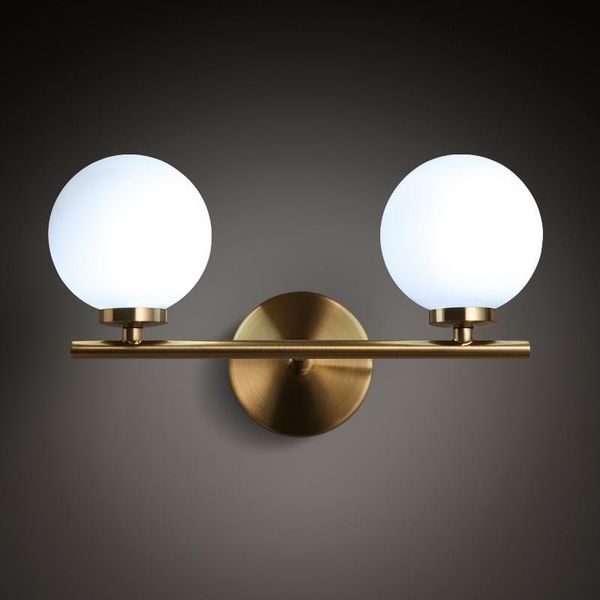

wall lamp northern europe restaurant led lights modern minimalism bedroom living room bedside double head glass