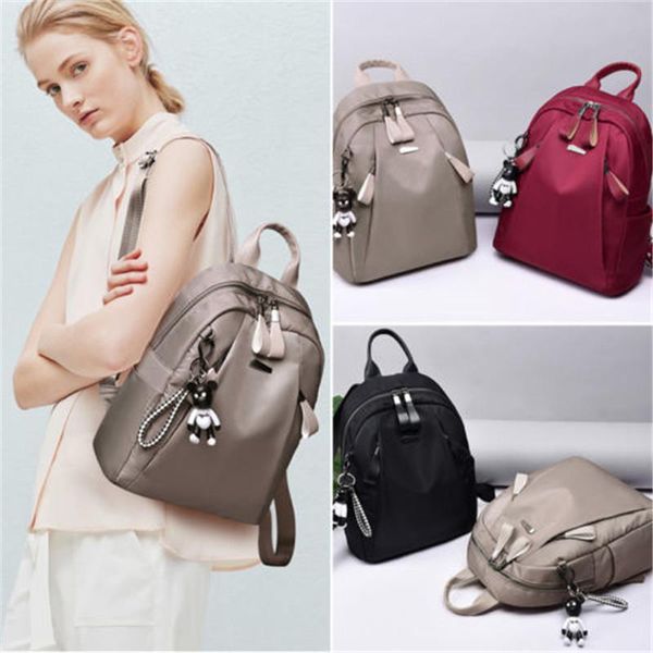 

fashion women bag backpack drawstring school shoulder leather tassels casual style
