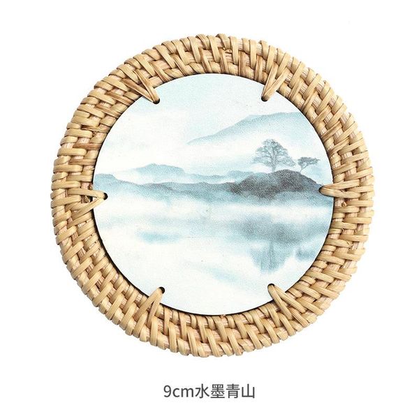 

mats & pads rattan woven heat insulation pad hand-woven autumn pot cup holder table