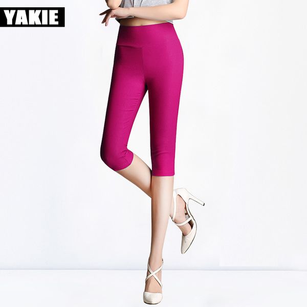 

fashionable women leggings high waist solid ladies pencil pants capris female candy color plus size 4xl 5xl 6xl 210519, Blue