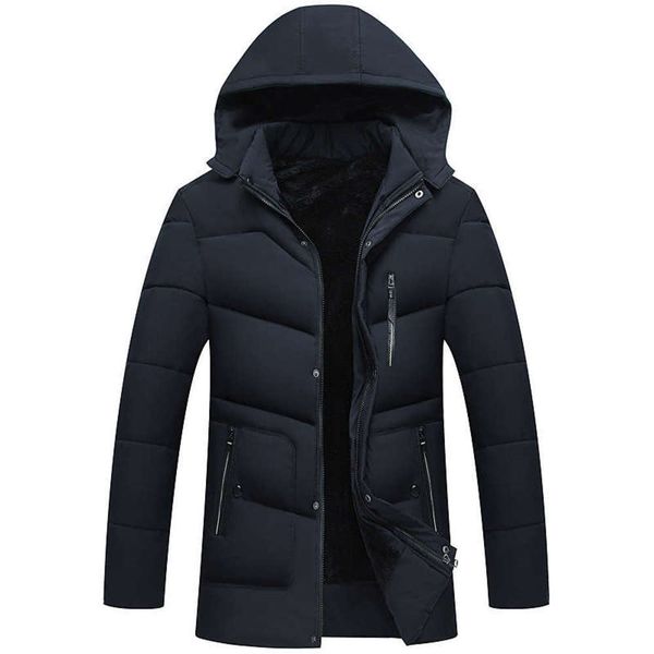

men's down & parkas jacket clothes men plus size casual hooded zip thick cotton warm coat parka winter v4qu, Black