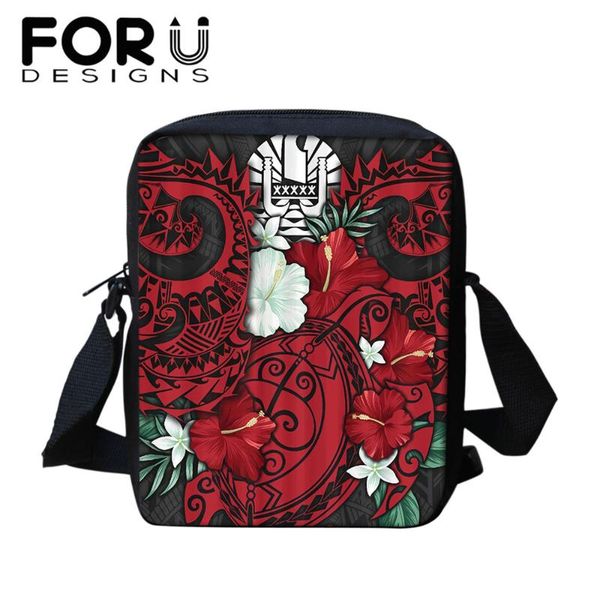 

evening bags forudesigns red tahiti polynesian messenger for women's 2021 casual ladies shoulder female mini crossbody sac