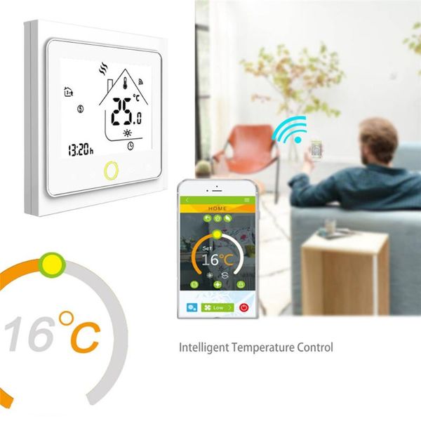 

smart home control thermostat temperature controller for water electric floor heating water/gas boiler works with alexa google