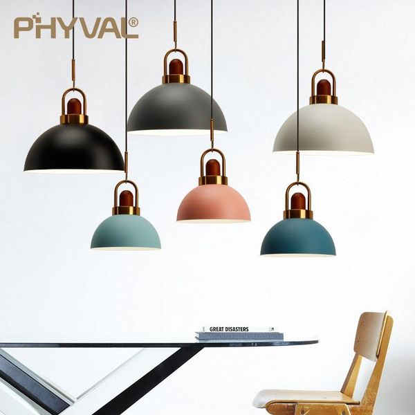 

pendant lamps nordic simple lighting modern lights personality single head bar coffee shop lamp macaron creative hanging
