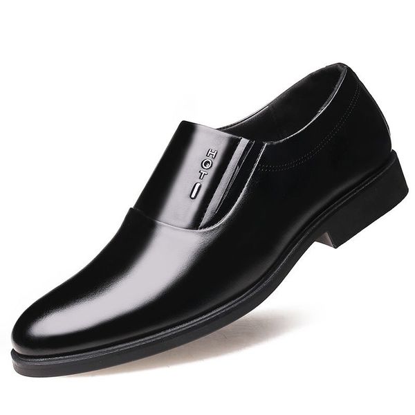

dress shoes fashion slip on men oxfords business classic leather 's suits a816, Black