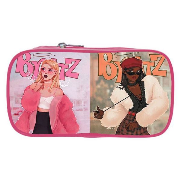 

cosmetic bags & cases bratz cartoon pencil case fashion student multifunctional stationery bag girl box large capacity school supplies gift
