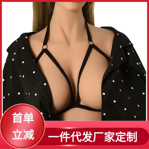 

new bra black elastic bandage seductive lingerie accessories s0005, Black;white