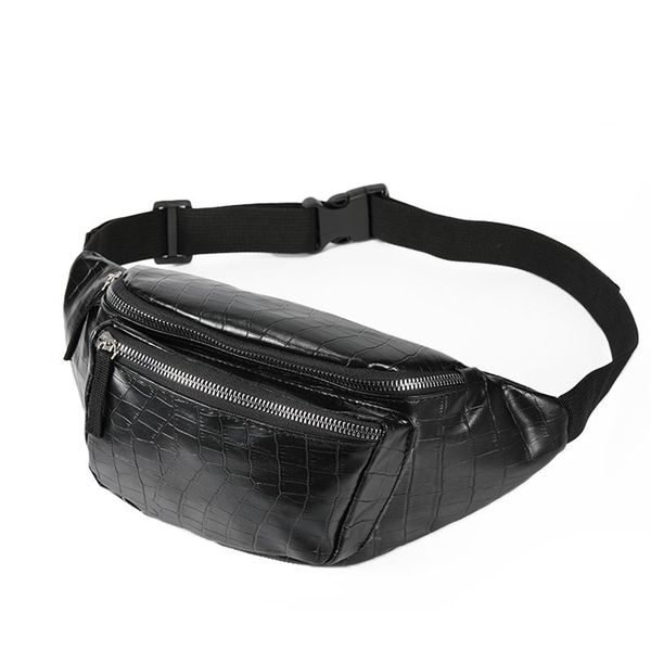 

women fashion alligator waist pack for designer female pu leather fanny packs belt bags travel purse