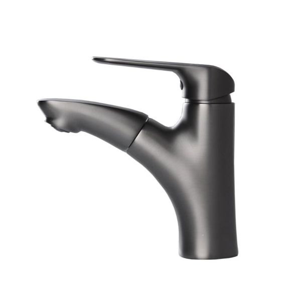 

creative pull out basin faucet &cold water single holder bathroom sink mixer taps home improvement shower room accessories faucets