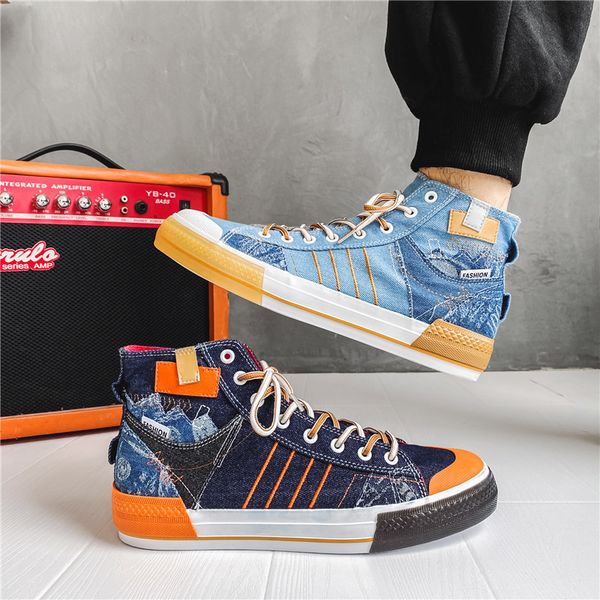 

authentic high casual canvas shoes big size 39-44 men women breathable and lightweight trainers sports sneakers take a walk