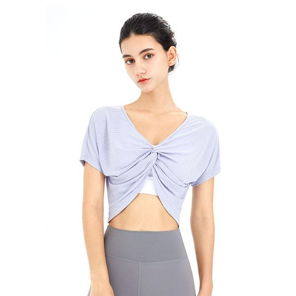 

running jerseys women sports t-shirts loose yoga short sleeve blouses training breathable quick dry gym fitness workout clothes, Black;blue