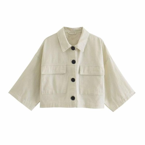 

women's jackets blsqr solid fashion casual crop women single breasted vintage chic outwear coat lady pockets elegant girl, Black;brown