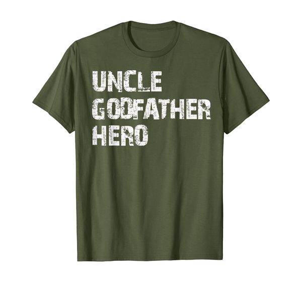 

uncle t-shirt cool awesome godfather hero family gift, White;black
