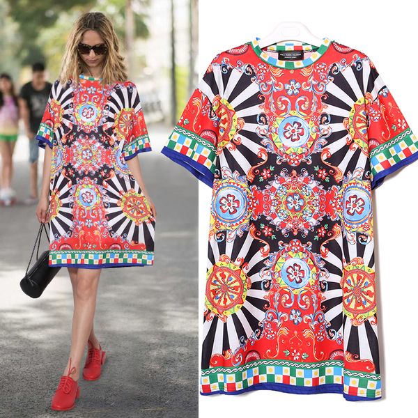 

20212021 summer women black blue floral printed beach dress plus size ladies cute straight sundress midi casual sun dress robe 2162, Black;gray