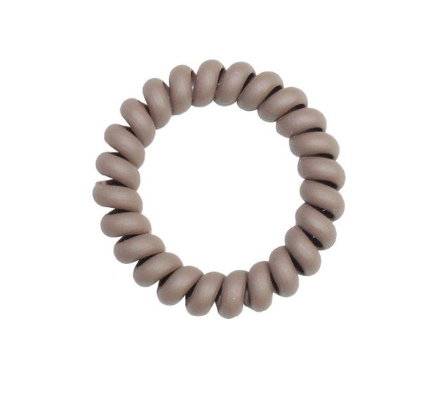 

2021 frosted colored telephone wire elastic hair bands for girls headwear ponytail holder rubber bands women hair accessories, Slivery;white