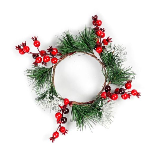 

candle holders h051 beautiful christmas holder small simulation plant wreath doll house stick decorations