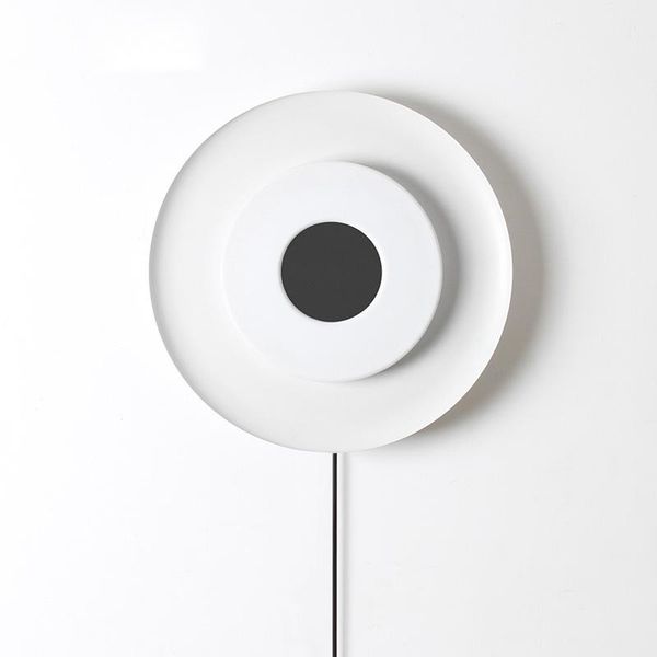 

wall lamps simple white circular ceilling light for bedroom study room living balcony corridor bedside home creative