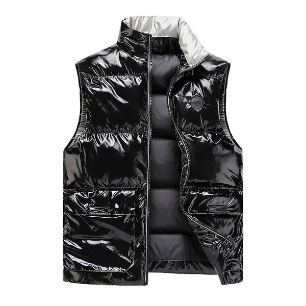 

men's vests windproof vest jacket cotton winter warm homme sleeveless streetwear coats clothes fashion masculine, Black;white