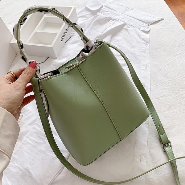 

evening bags for women 2021 fashionable simple shoulder handbags leather bucket large-capacity messenger bolsos
