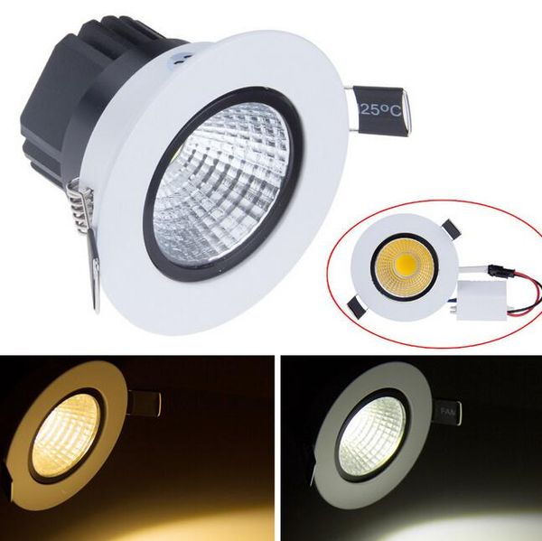 

downlights dimmable recessed led downlight cob 6w 9w 12w 15w dimming spot light ceiling lamp ac 110v 220v